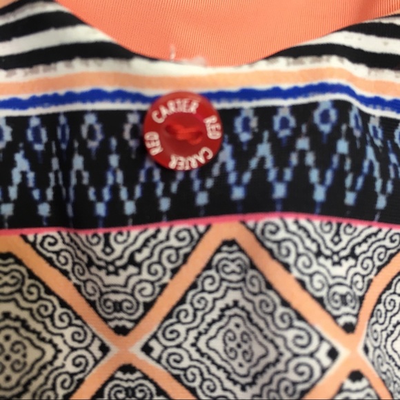 NEW Red Carter Cali Knotted Side 1 Piece Swimsuit Size 10 - Picture 12 of 15